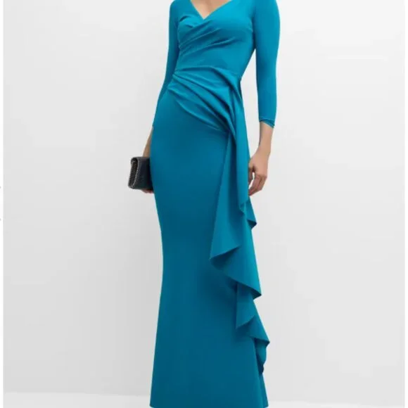 Chiara Boni | Dresses | Chiara Boni Mediterranean Blue Gown | Poshmark